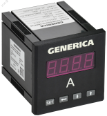 Амперметр цифровой щитовой однофазный DO RS-485 72х72 мм LED GENERICA - артикул IDA11-5-1-3-LED-G