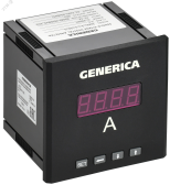 Амперметр цифровой щитовой однофазный DO RS-485 96х96 мм LED GENERICA - артикул IDA21-5-1-3-LED-G
