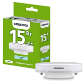 Лампа светодиодная T80 таблетка 15Вт 230В 6500К GX53 GENERICA - артикул LL-T80-15-230-65-GX53-G