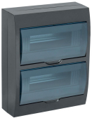 Корпус модульный пл. нав. ЩРН-П-24 черный IP41 - IEK (ИЭК), артикул MKP12-N-24-41-K02