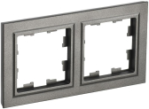 BRITE Рамка 2 поста РУ-2-БрШ шампань - IEK (ИЭК), артикул BR-M22-K37