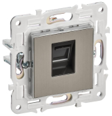 SKANDY Розетка компьютерная RJ45 кат.6 SK-K02N никель IEK - артикул SK-K10-2-K50