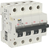 ARMAT Автоматический выключатель M06N 4P C 25А - IEK (ИЭК), артикул AR-M06N-4-C025