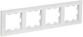 BRITE Рамка 4-местная РУ-4-БрАБ арктический белый IEK - IEK (ИЭК), артикул BR-M42-K91