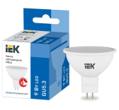 Лампа светодиодная MR16 софит 9Вт 230В 6500К GU5.3 - артикул LLE-MR16-9-230-65-GU5