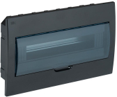 Корпус модульный пл. встр. ЩРВ-П-18 черный IP41 - IEK (ИЭК), артикул MKP12-V-18-41-K02