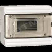 Корпус ЩРн-П-6 прозрачная дверь IP40 белый - артикул MKP22-N-06-40-24