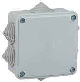 Коробка расп. КМ для о/п 100х100х45мм IP44 6 вв. (7035) - IEK (ИЭК), артикул UKO11-100-100-045-K41-44