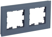 BRITE Рамка 2 поста РУ-2-2-Бр стекло маренго матовый IEK - артикул BR-M22-G-31-K35