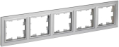 BRITE Рамка 5 постов РУ-5-БрА алюминий - артикул BR-M52-K47
