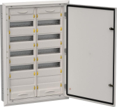 TITAN 5 Корпус металлический ЩРв-120 (2х60) 880х625х130мм IP31 серый (одна дверь) - артикул TI5-50-V-2X060-31-7035