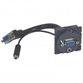 Розетка HD15+Jack3.5 с кабелем - Legrand, артикул 067376