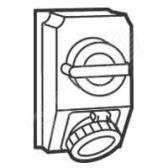 Розетка переносная IP67 2К+З 230v 16А Hypra (059260) - артикул 059260