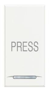 Axolute Кнопка 10А с символом Press белый (HD4055P) - артикул HD4055P