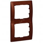 Рамка 2п вер Mahogany GL - артикул 771986