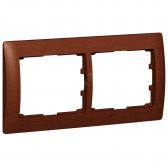 G Life рамка 2 пост.,Mahogany гориз - артикул 771982