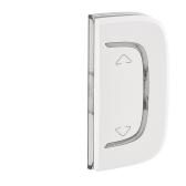 Valena ALLURE MyHome Лицевая панель для механизмов BUS/SCS С символом Вверх-вниз 1 модуль Установка справа или слева Белая - артикул 755453