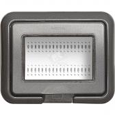 Влагозащитная крышка IP55 Idrobox, серый Living, 3 модуля - артикул 24603L