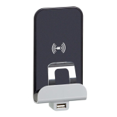 Устройство зарядное беспроводное Valena Life Qi 1А с дополнит. разъемом USB A 5В 2.4А - артикул 753114