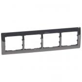 Galea Life Рамка 4 поста горизонтальная Black Nikel - артикул 771944