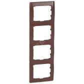 Galea Life Рамка 4 поста вертикальная Cherry Wood (771978) - артикул 771978