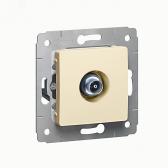 Розетка CARIVA телевизионная TV звезда в рамку бежевая (773778) - артикул 773778