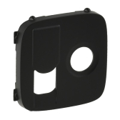 Valena ALLURE Лицевая панель розетки TV-RJ45 Антрацит (754838) - артикул 754838