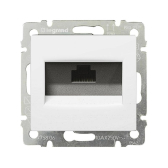 Розетка компьютерная RJ45 категория 5Е UTP с захватами белый VALENA DIY - Legrand, артикул 694286
