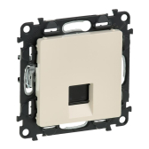 Valena LIFE Розетка информационная RJ45 категория 5е UTP с лицевой панелью слоновая кость (753540) - артикул 753540