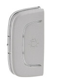 Valena ALLURE Алюминий MyHome Накладка для мех. BUS/SCS с симв "Освещение" 1 мод, уст слева | 755530 | Legrand - артикул 755530