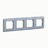 Cariva DIY Рамка 4 поста жемчужно-серый | 695996 | Legrand - артикул 695996