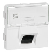 Mosaic RJ45 UTP Cat. 6a 2 мод. белая | 076574 | Legrand - артикул 076574