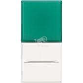 Axolute Кнопка AXIAL с рассеивателем 1Р зеленый 12 В~ 10А белый - артикул HD4038V12
