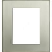 Axolute. Рамка Air, итальянский стандарт 3+3 мод. Цвет ‘‘Матовый титан‘‘ (HW4826TIS) - артикул HW4826TIS