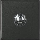Axolute Переключатель промежуточный 1Р 16А 250В~ 2 модуля винтовые клеммы STYLE антрацит (HY4004/2) - артикул HY4004/2