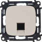 Розетка Valena ALLURE информационная одиночная RJ45 категория 5е UTP лицевая панель слоновая кость (753840) - артикул 753840