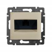 VALENA Розетка компьютерная RJ45х1 категория 5е в рамку слоновая кость (774138) - артикул 774138