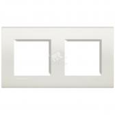 LivingLight Рамка прямоугольная, 2 поста, цвет Белый - артикул LNA4802M2BI