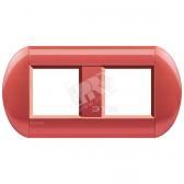 LivingLight Рамка овальная, 2 поста, цвет Малина - артикул LNB4802M2SS
