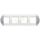 LivingLight Рамка овальная 4 поста Небесный - артикул LNB4802M4TS