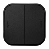 Quteo Чёрный Переключатель 2-клавишный 10A винтовые зажимы | 782479 | Legrand - артикул 782479