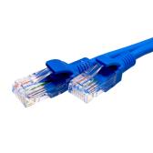 Патч-корд U/UTP Cat.5e 4x2х26AWG (7x0.16mm) Cu PVC синий 0,5м - артикул 10-0106