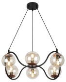 4073-206 Подвес Apollo P6 Черный/медь 6хE14 40W (8) | Б0047332 | Rivoli - артикул Б0047332