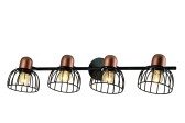 1018-205 Спот-подсветка Adro W4 черный Е27*4 40W | Б0044778 | Rivoli - артикул Б0044778