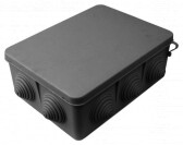 Коробка распределительная с гермовводами (черная) 150х110х70 IP 55 | КР2607-08-И | HEGEL - артикул КР2607-08-И