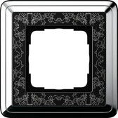 Gira ClassiX Art Хром/Черный Рамка 1-ая | 0211682 | GIRA - артикул 0211682