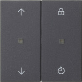 Накладка блока управления жалюзи для жалюзийного выкл. антрацит IP20 Gira | 536328 | GIRA - артикул 536328