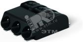 Клемма 3-полюсная для SMD монтажа черная - артикул 2060-423/998-404
