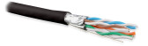 Кабель витая пара U/FTP, категор. 6a (10GBE), 4 пары (23 G), одножиль.(solid), каждая пара в экране, без общего экрана, черный | 445114 | Hyperline - артикул 445114