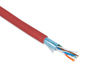 Кабель витая пара, экранированная F/UTP, категории 5e, 4 пары (26 G), многожиль. (patch), экран - фольга, –20°C – +75°C, красный | 444995 | Hyperline - артикул 444995